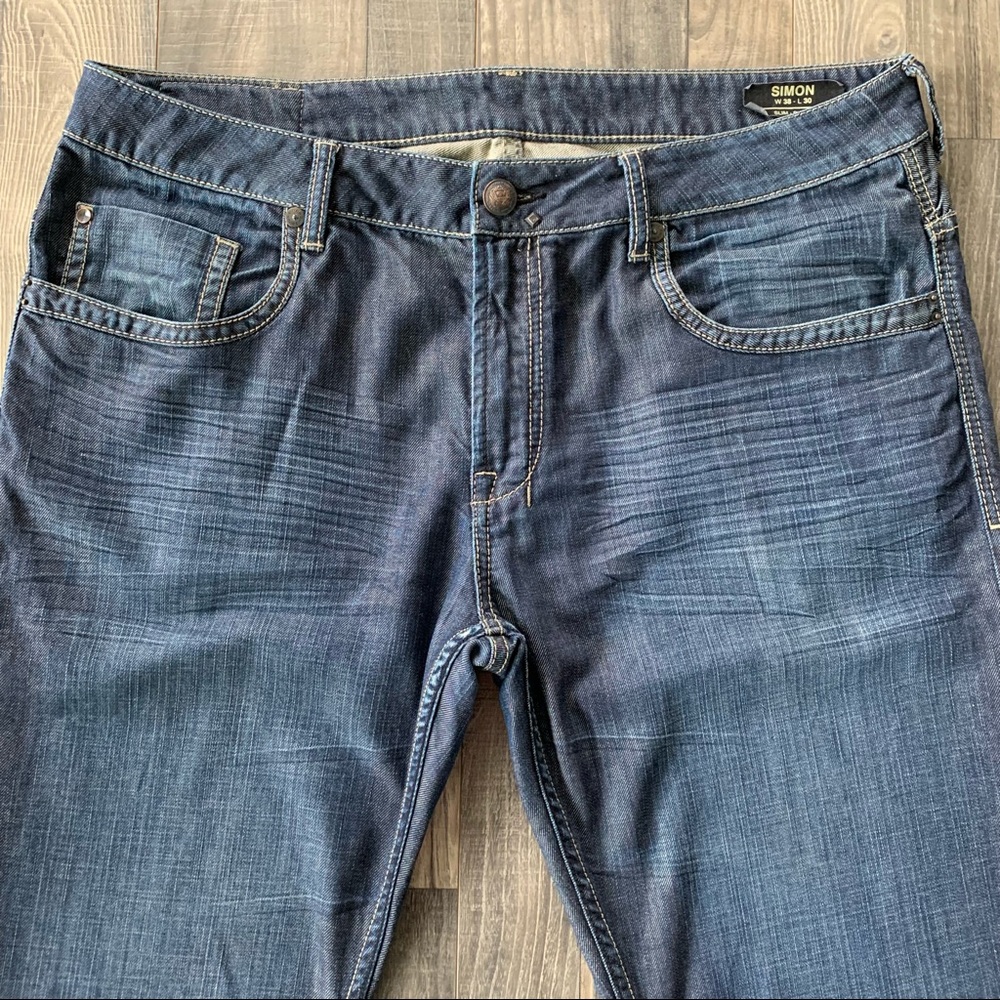 38x30 Buffalo David Bitton Simon Slim Six Fit Jeans
Blue Denim - Picture 2 of 9